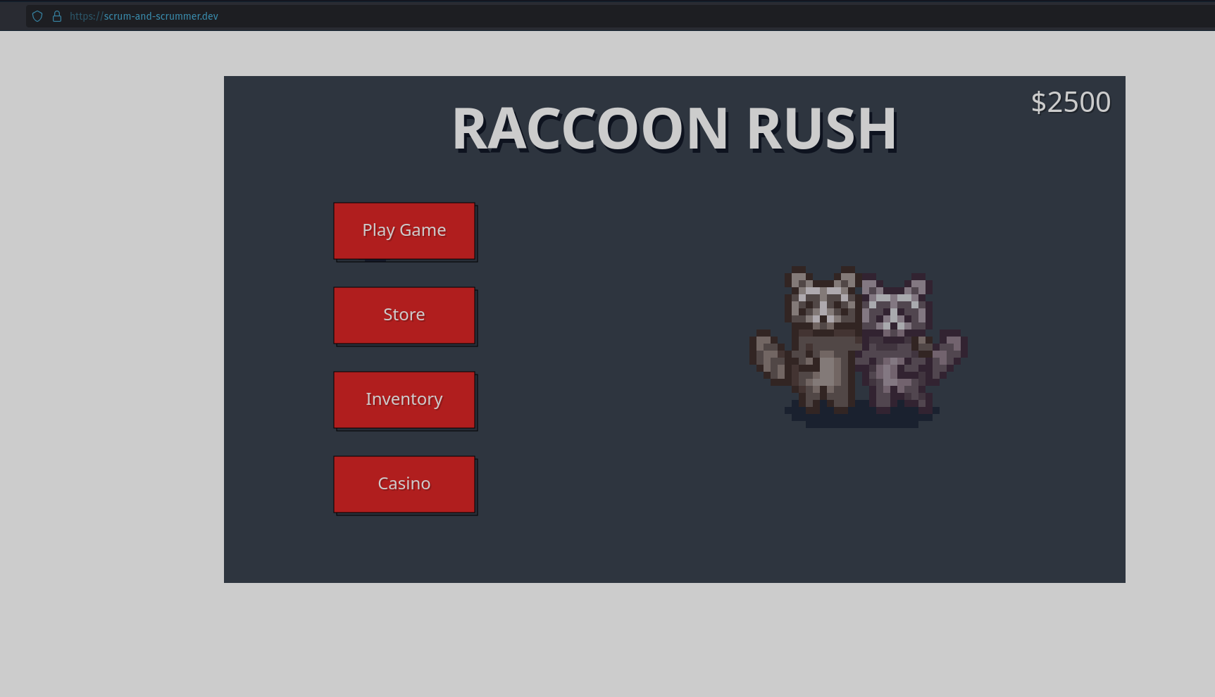 'Raccoon Rush' (for school)
