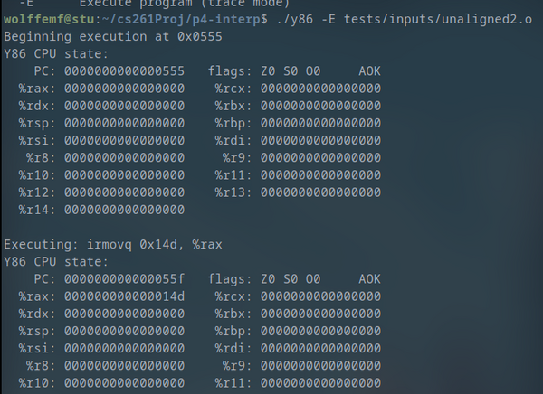 y86 ISA CPU Emulator (for school)