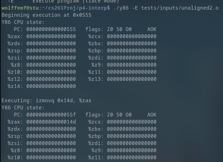 y86 ISA CPU Emulator (for school)